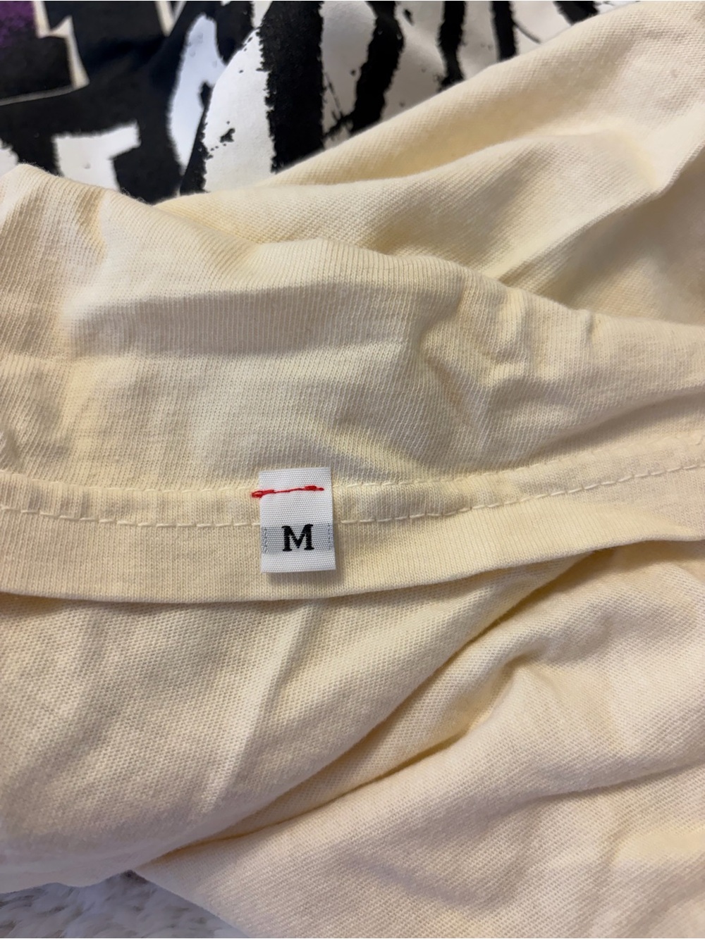 Diet Starts Monday, The Direction is There is No Direction Tee, Cream, Medium - Picture 3 of 3